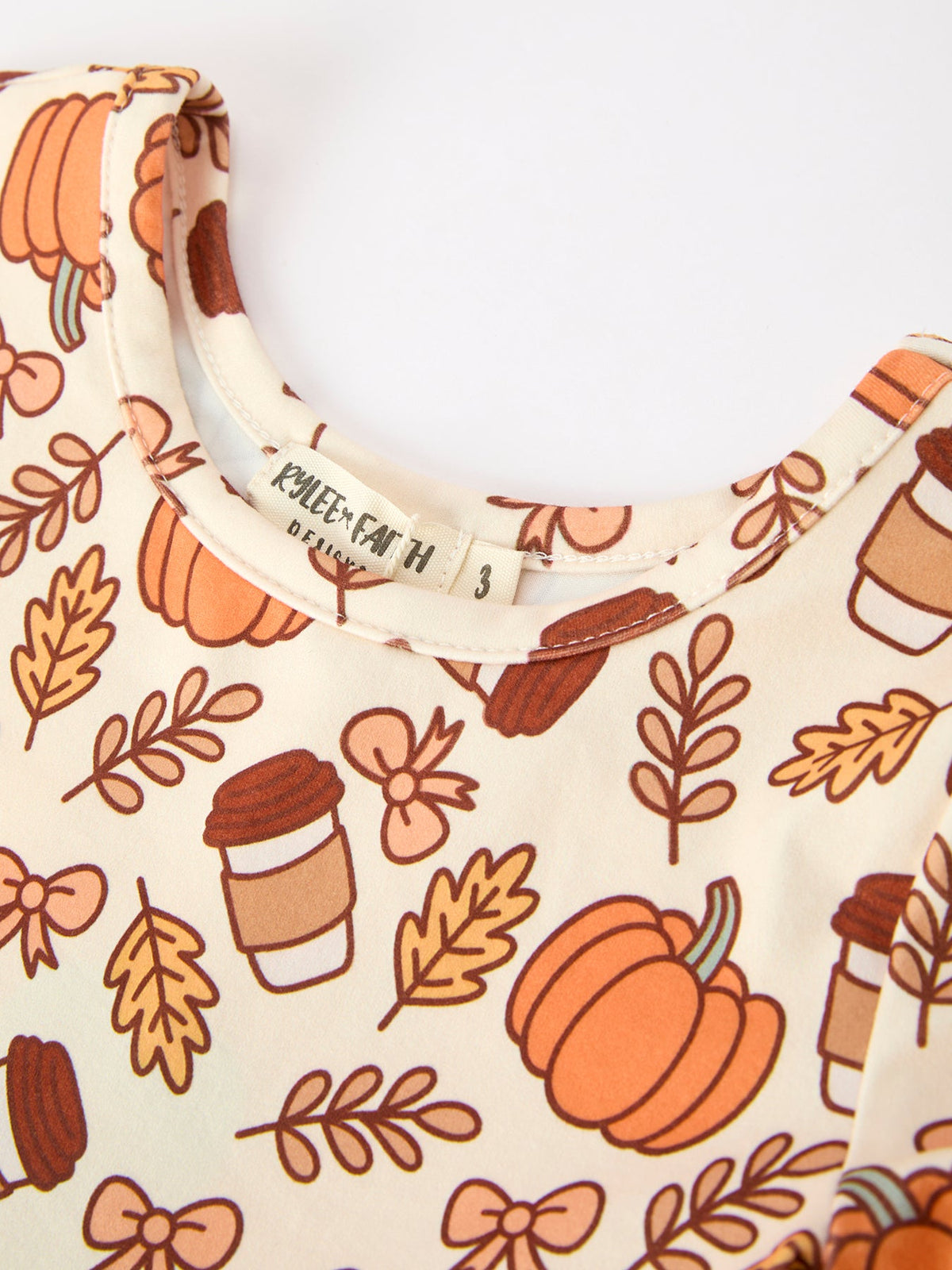 Fall Pumpkin Pie Girls Twirl Dress