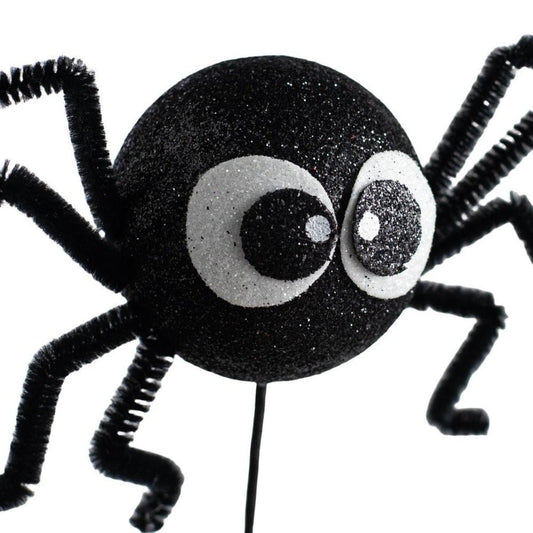 21" Silly Spider Spray: Black