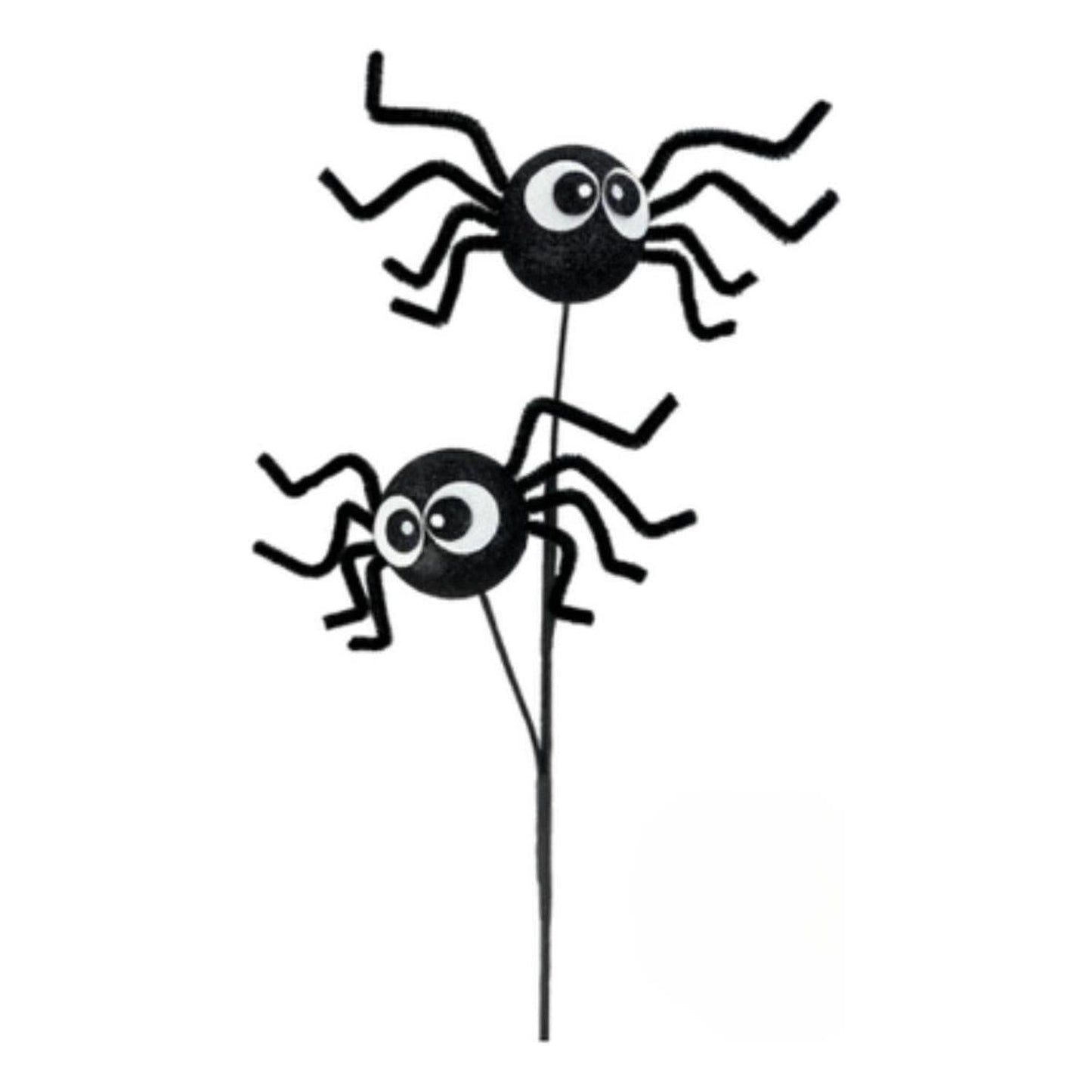 21" Silly Spider Spray: Black