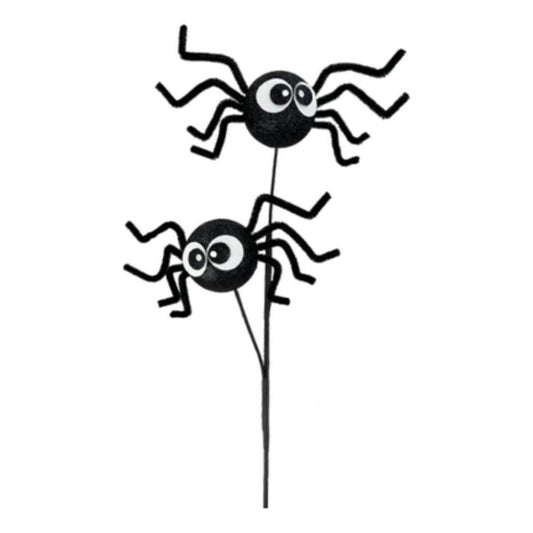21" Silly Spider Spray: Black