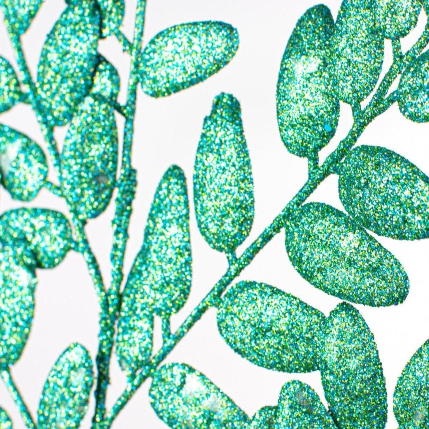 22" Honey Locust Glitter Spray: Peacock Green