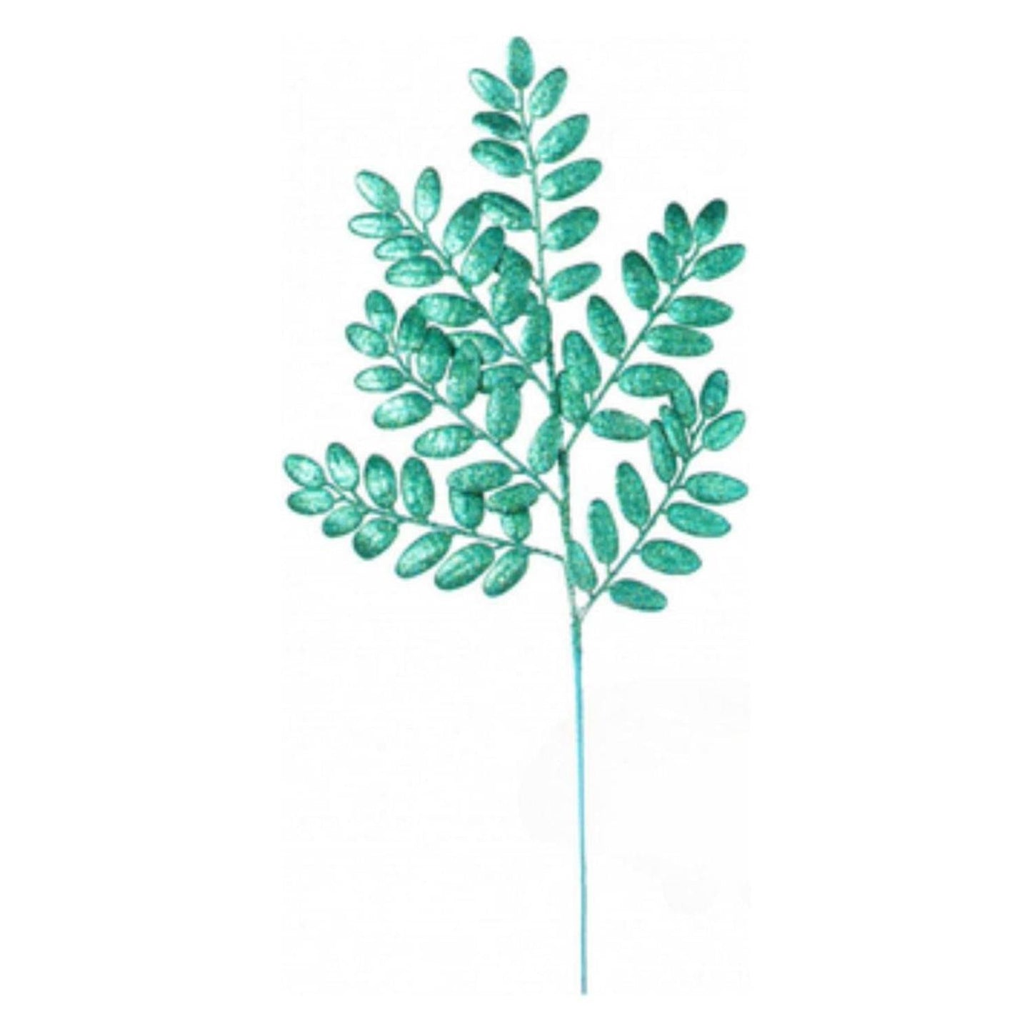 22" Honey Locust Glitter Spray: Peacock Green