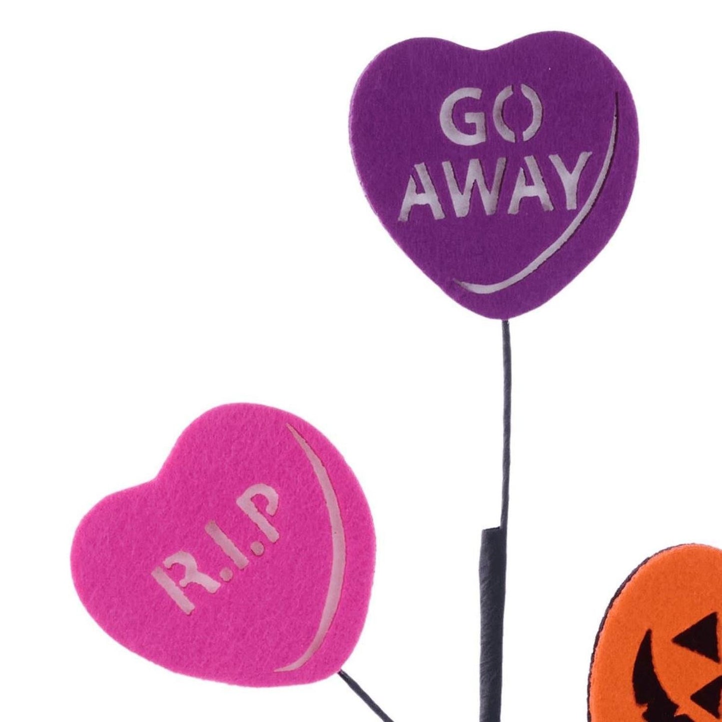 23" Halloween Candy Heart Spray