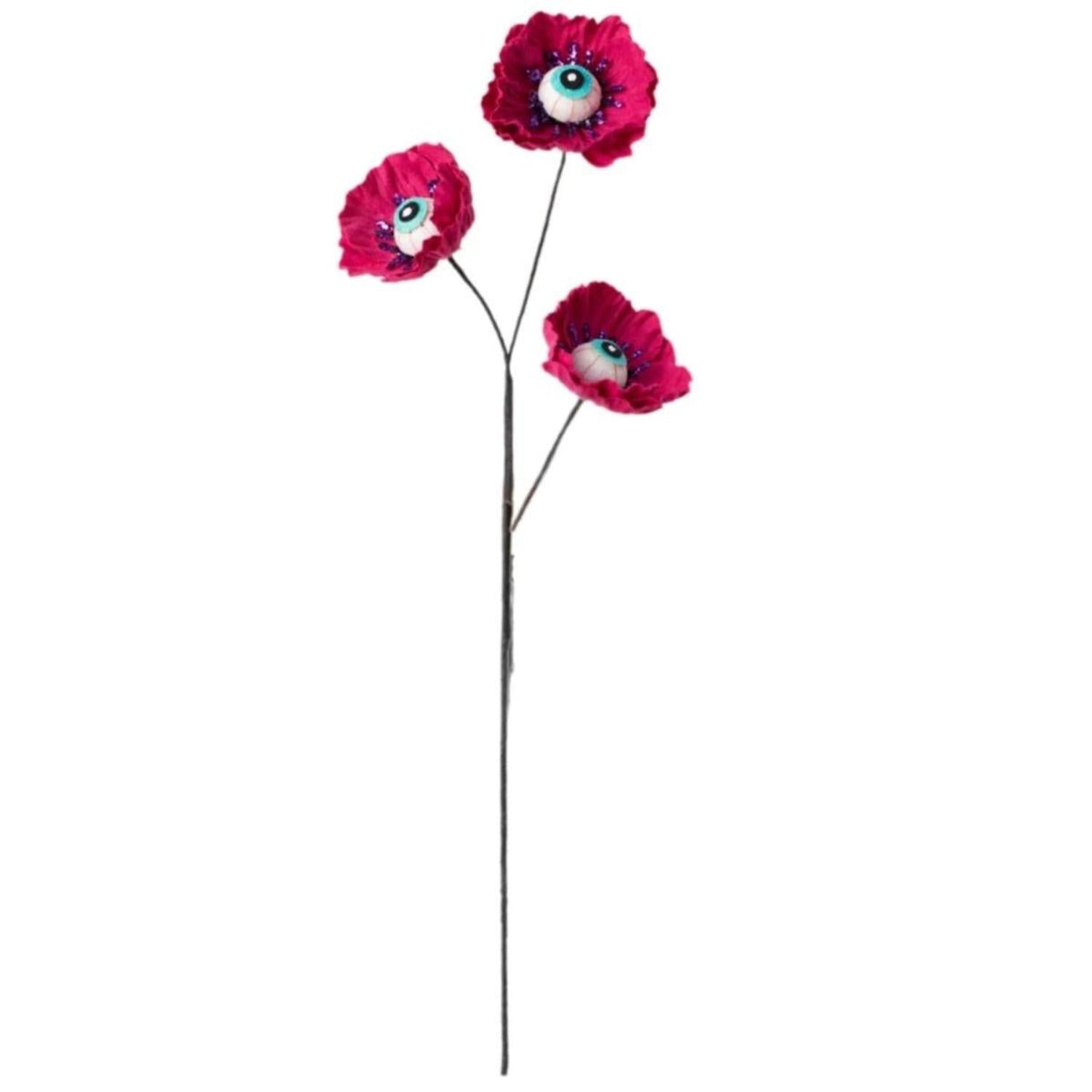 24" Eyeball Flower Spray: Pink
