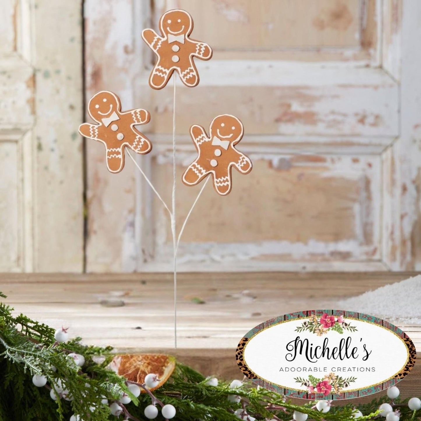 24" Gingerbread Cookie Spray