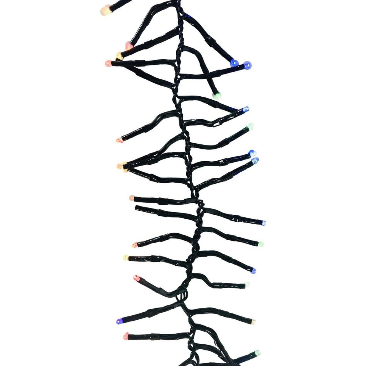 24' Twinkle Lights Green Wire: Mulit Color Lights