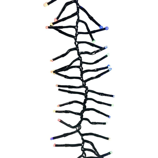 24' Twinkle Lights Green Wire: Mulit Color Lights