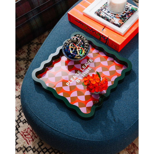 Leave by Nine Large Lacquer Tray