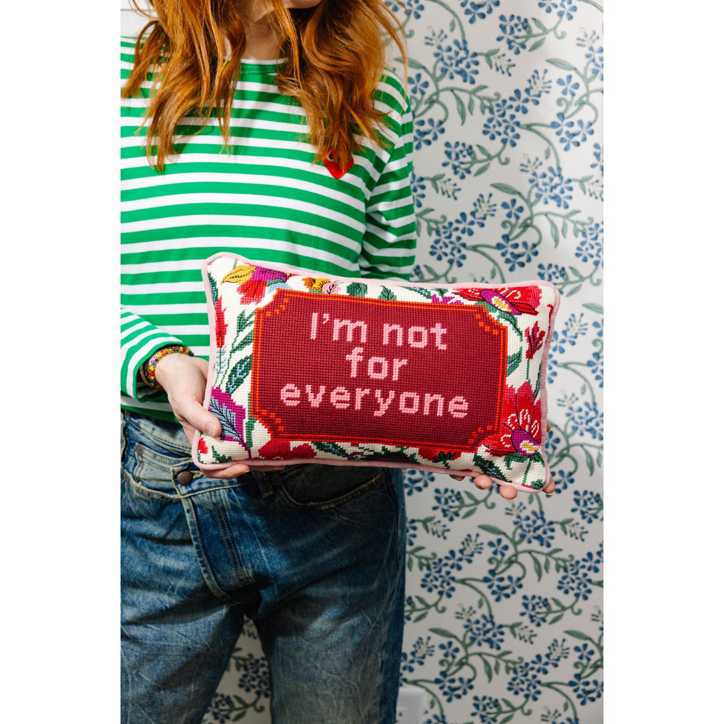 Not For Everyone Needlepoint Pillow