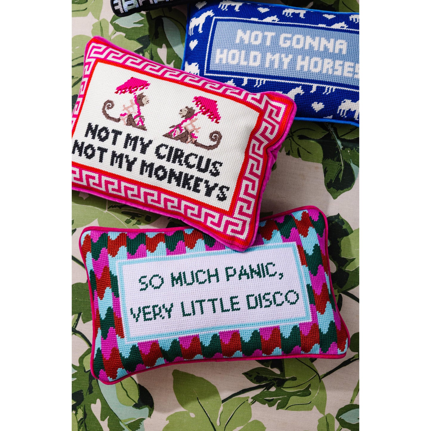 Panic at the Disco Needlepoint Pillow