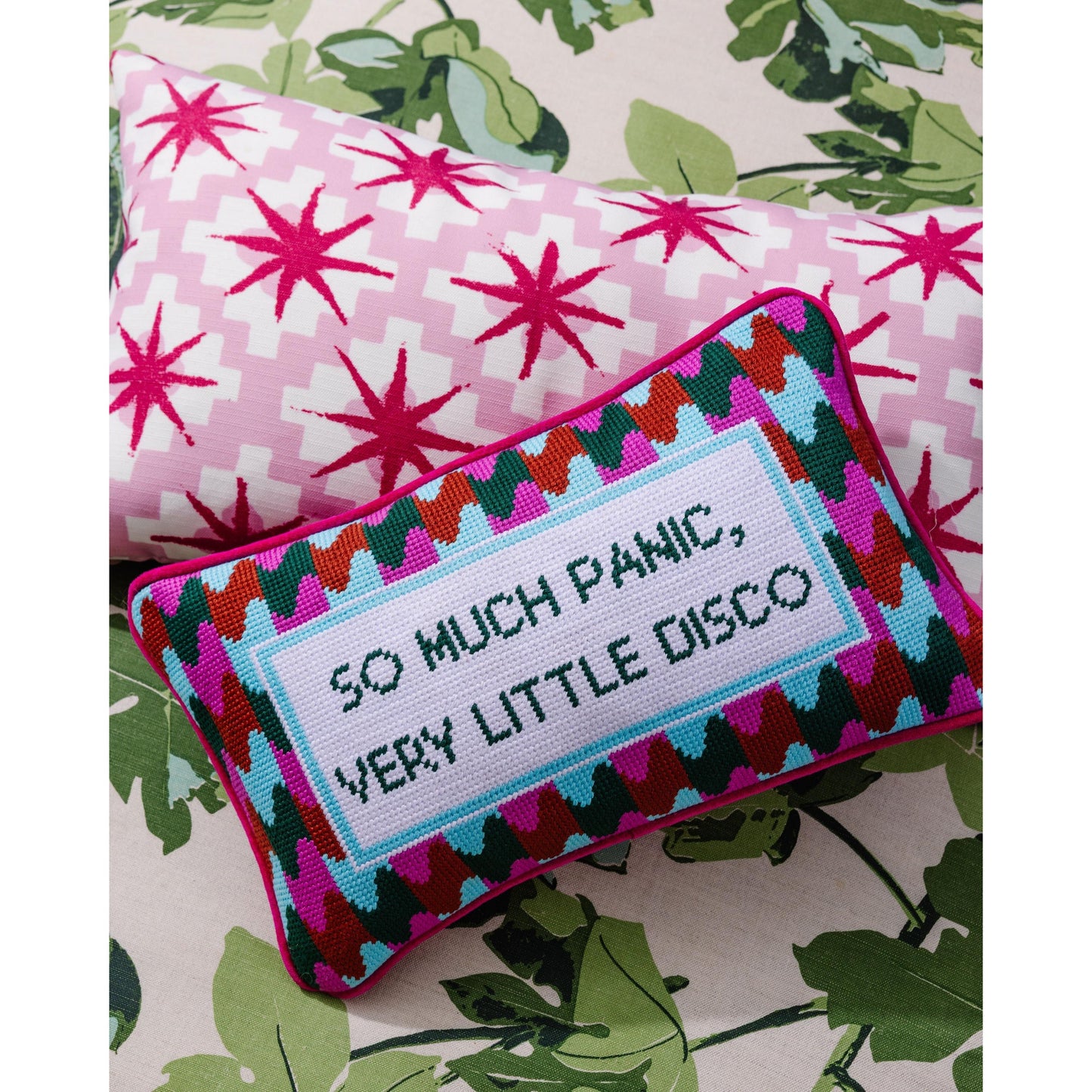 Panic at the Disco Needlepoint Pillow