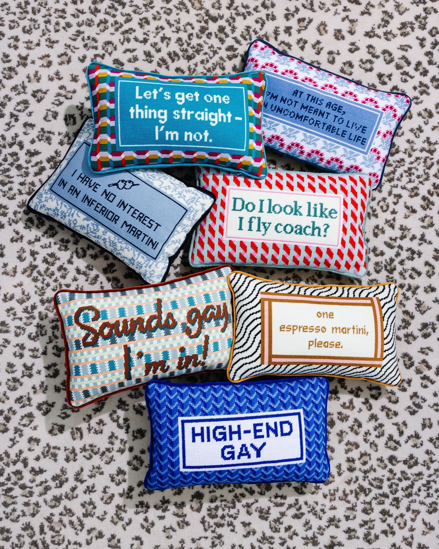 Straight Needlepoint Pillow