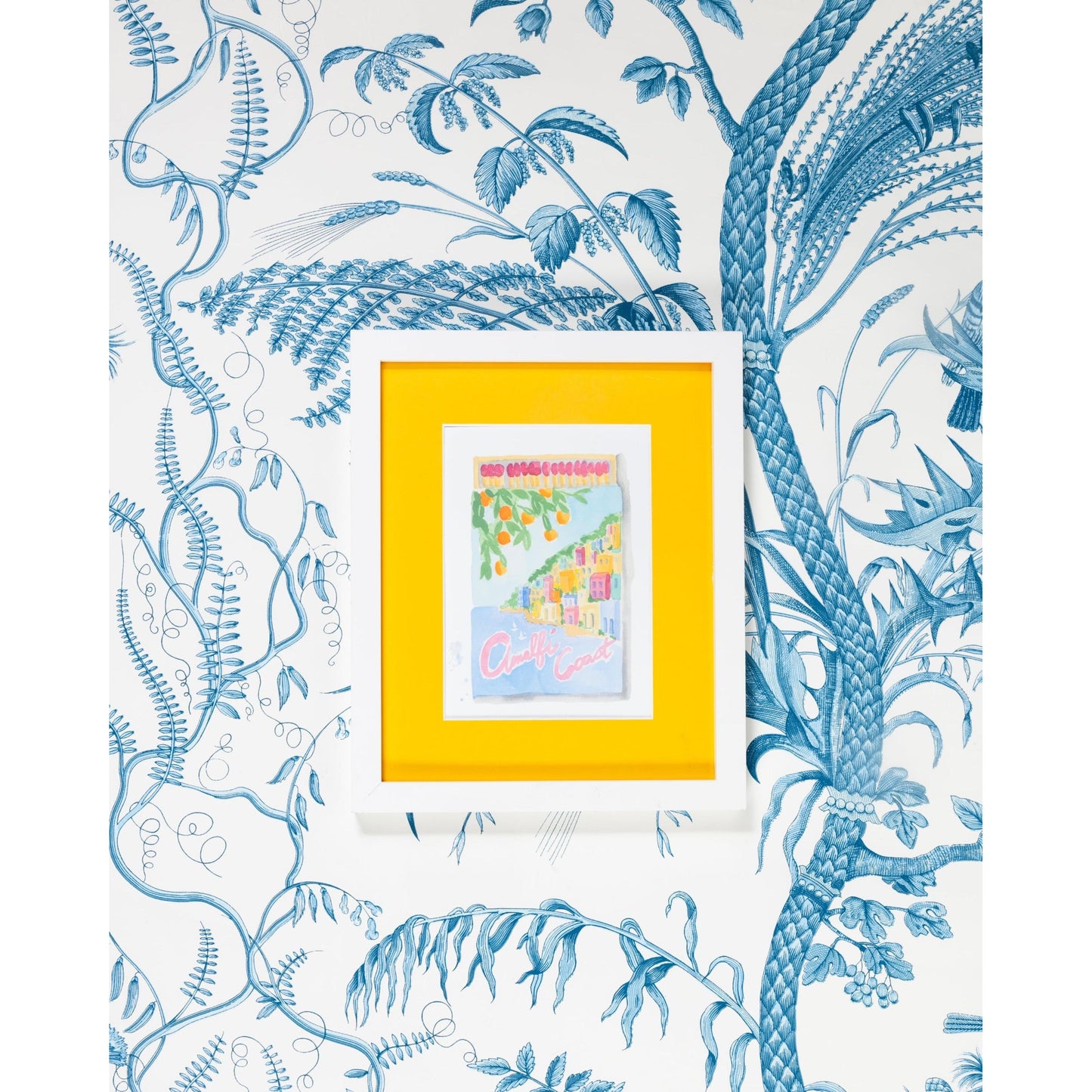 Amalfi Coast Matchbook Art Print
