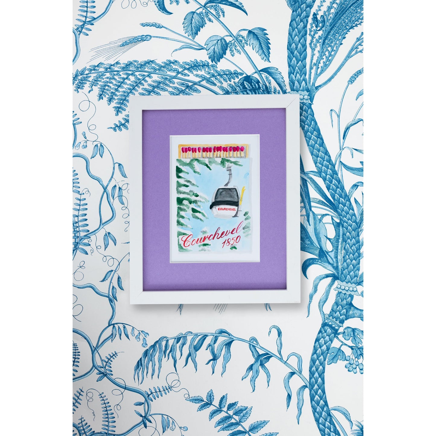 Courchevel Matchbook Art Print