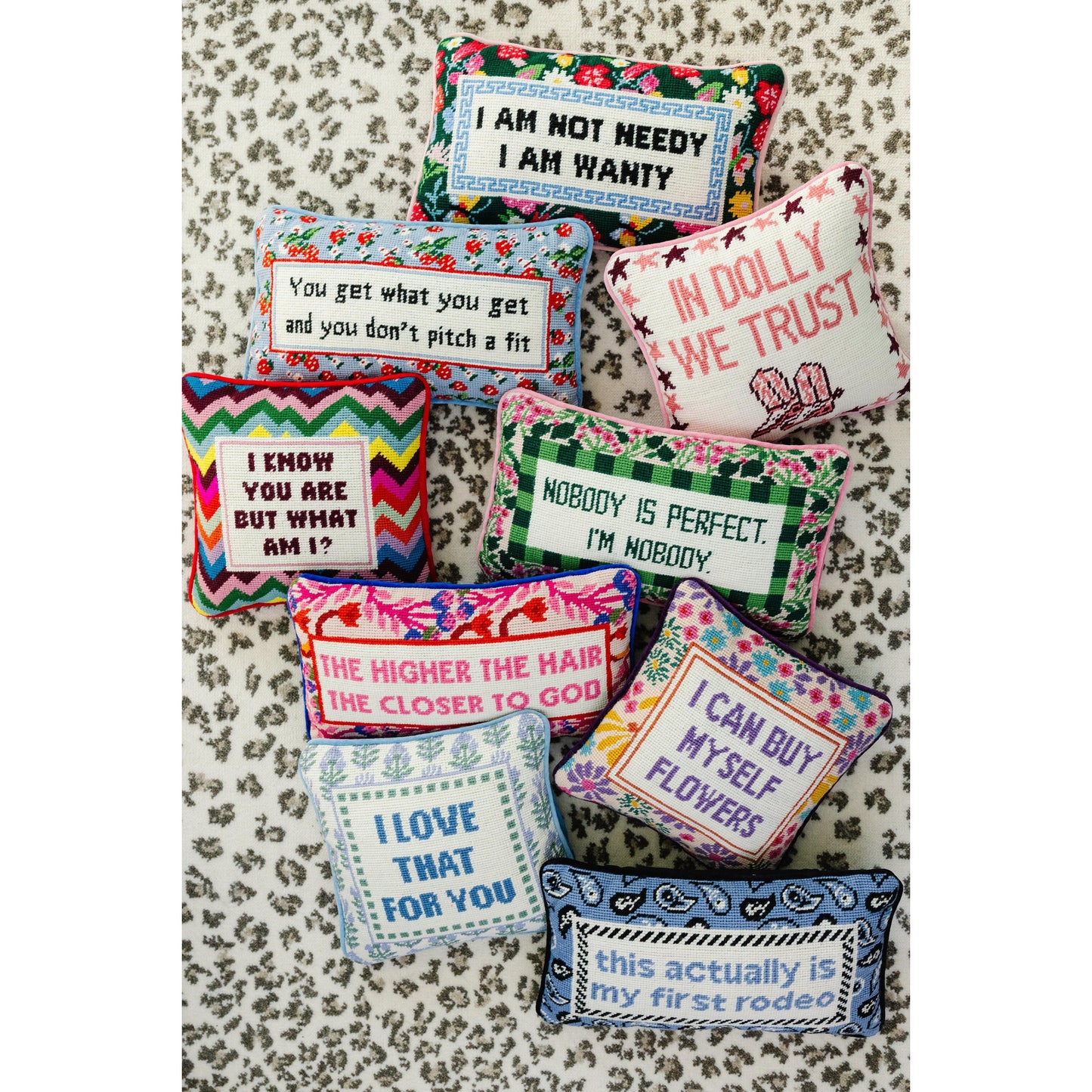 Not Needy Needlepoint Pillow