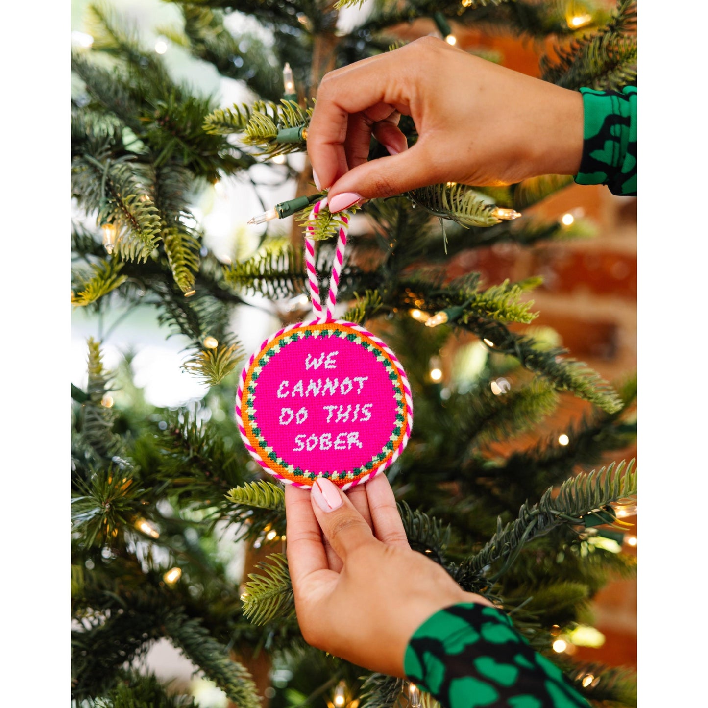 Needlepoint Ornament - Sober