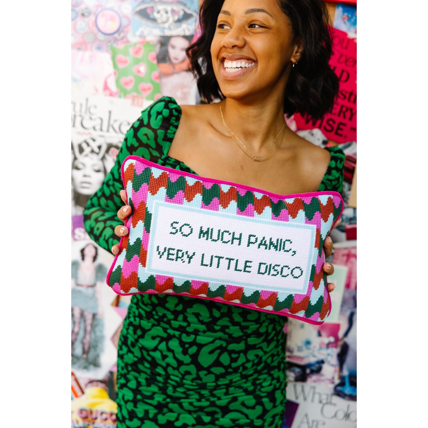 Panic at the Disco Needlepoint Pillow