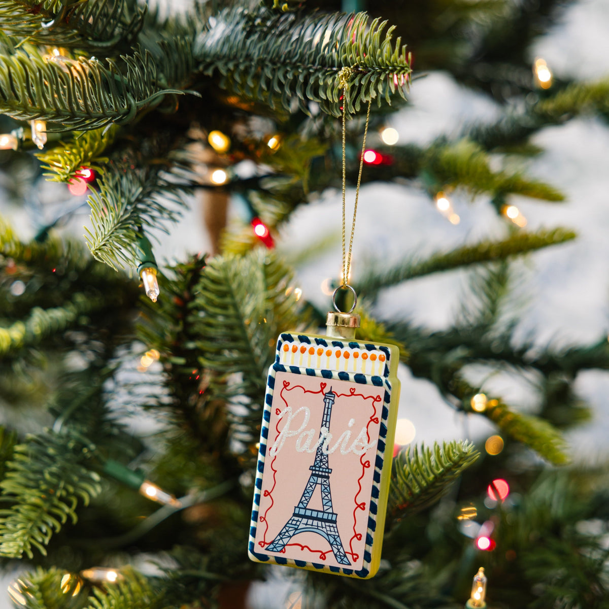 Matchbook Ornament - Paris