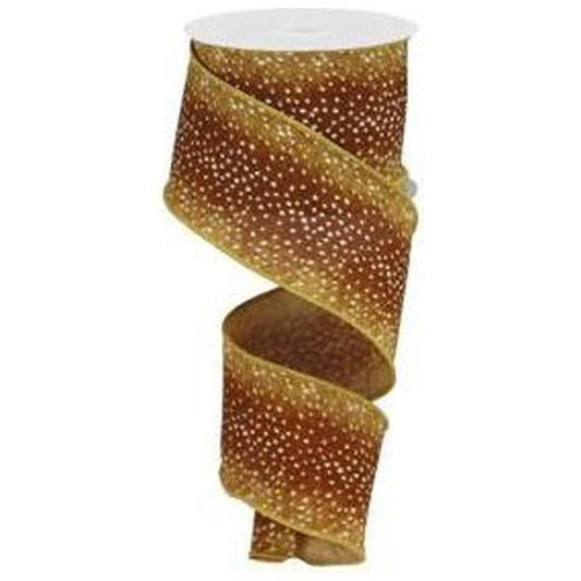 2.5" Faux Deer Fur Ribbon (10 Yards)