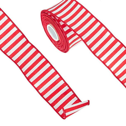 2.5" Make Me A Candy Striper Ribbon: Red (10 Yards)