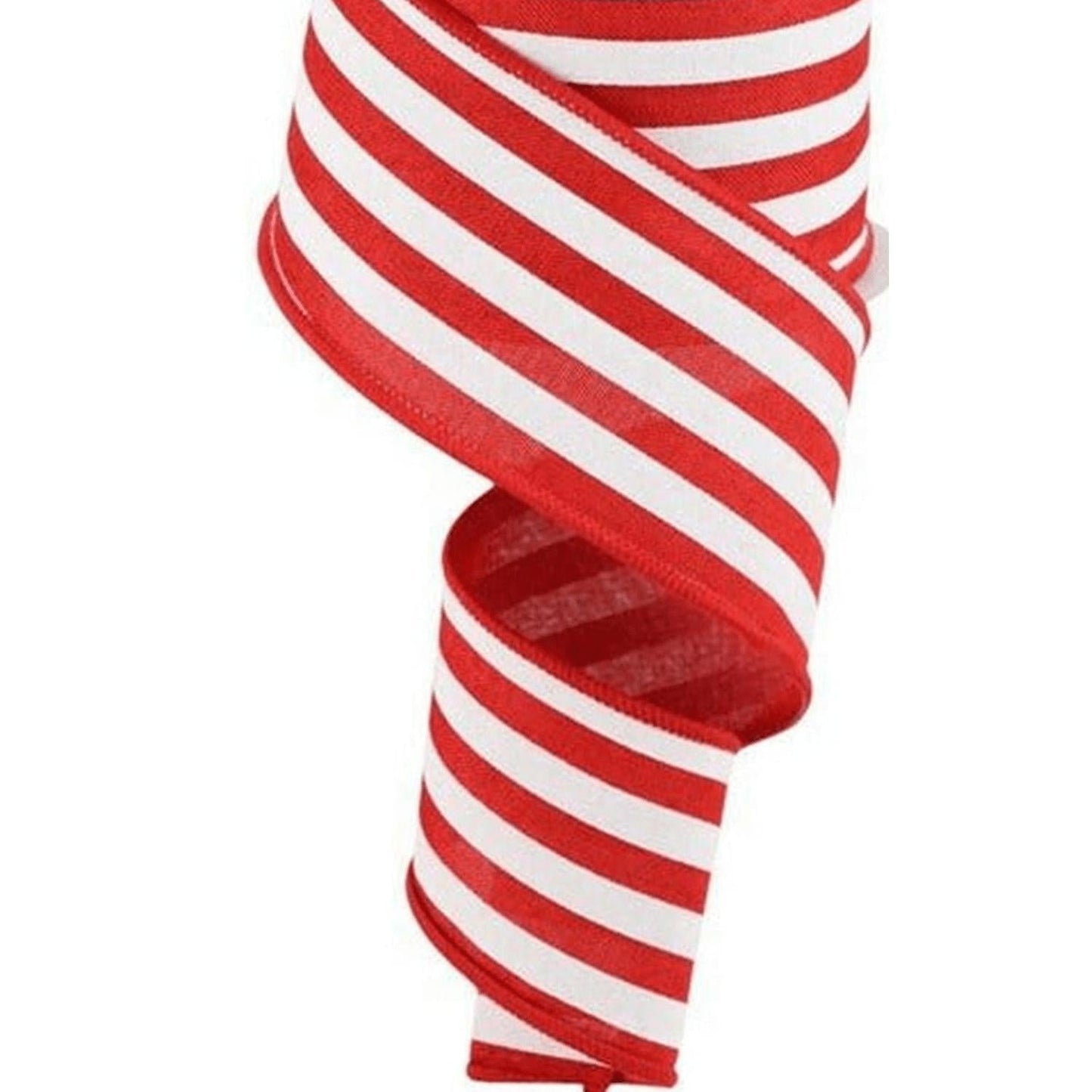 2.5" Vertical Stripe Ribbon: Red (10 Yards)