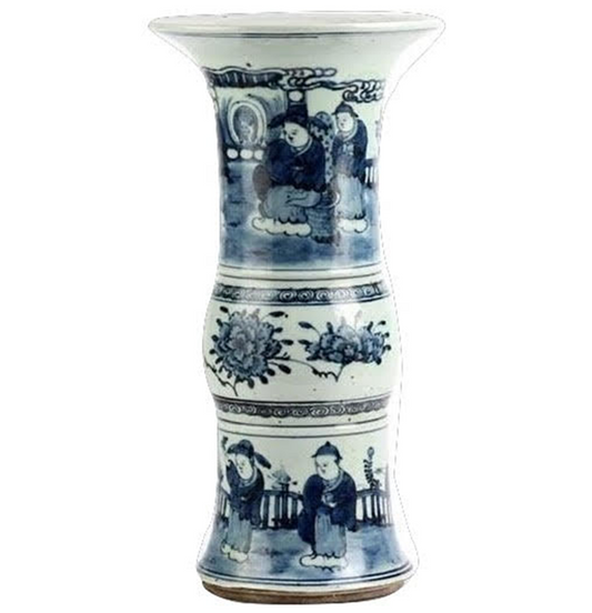 Figurine Trumpet Vase
