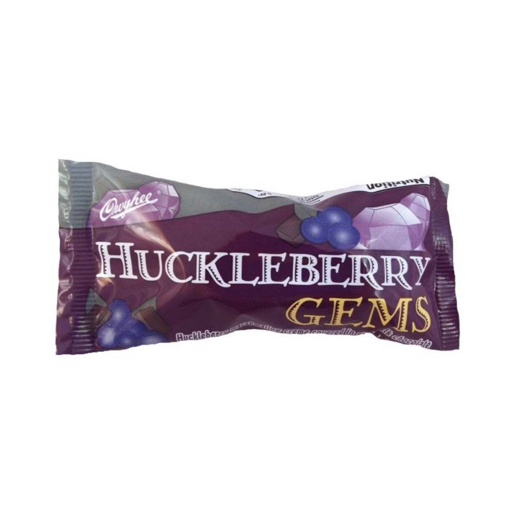 a purple package with text on it