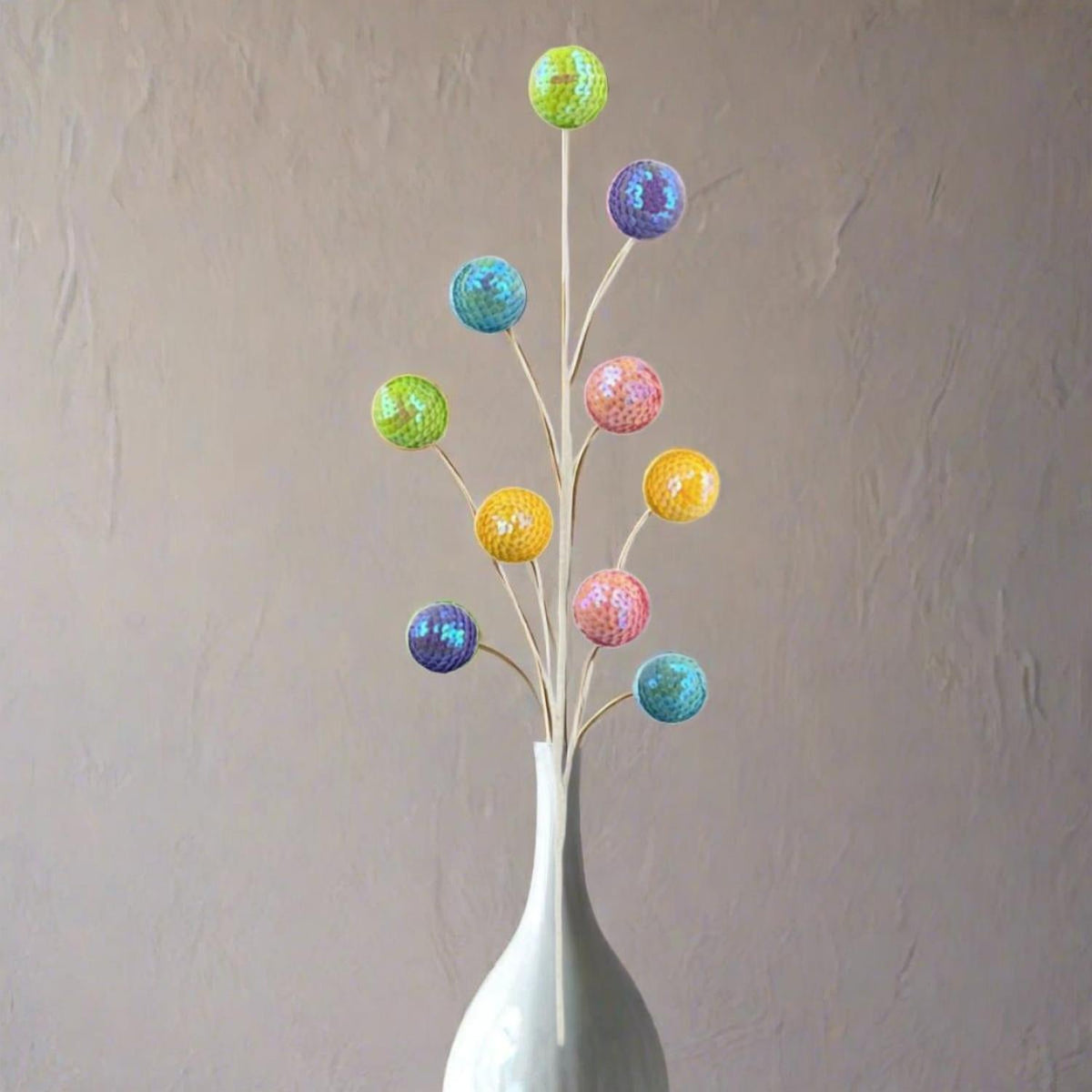 27" Sequin Ball Spray: Multi