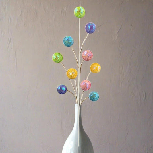 27" Sequin Ball Spray: Multi
