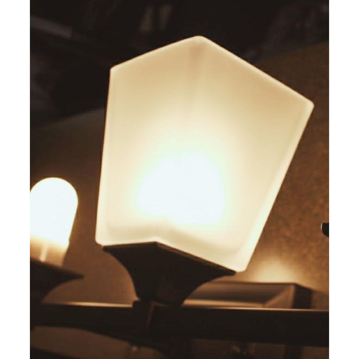 27"W 4-Light LED Bath Vanity Light Fixture Oil Rubbed Bronze Finish with Square Glass Shades