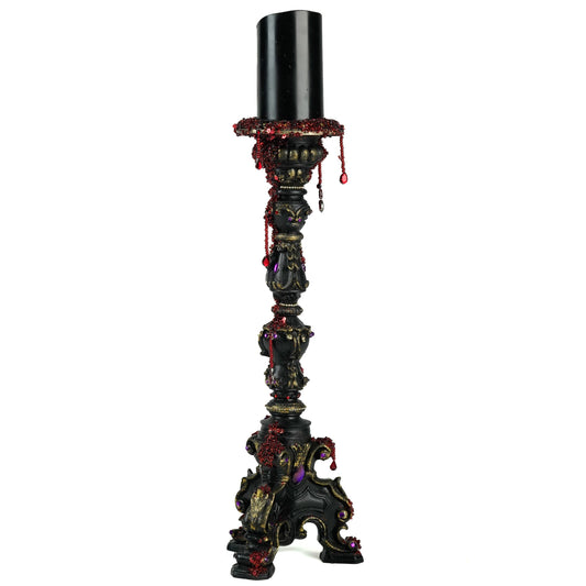 Kiss of Death Candle Stick | Halloween Decor | Katherine's Collection