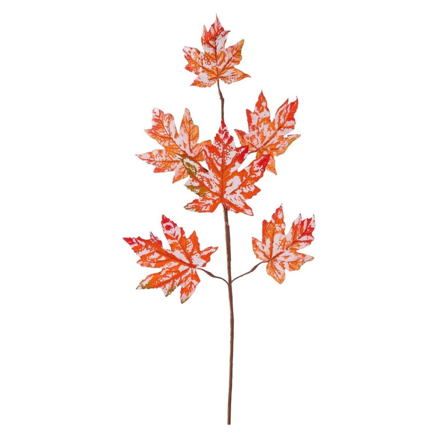 29" Glitter Maple Leaf Spray