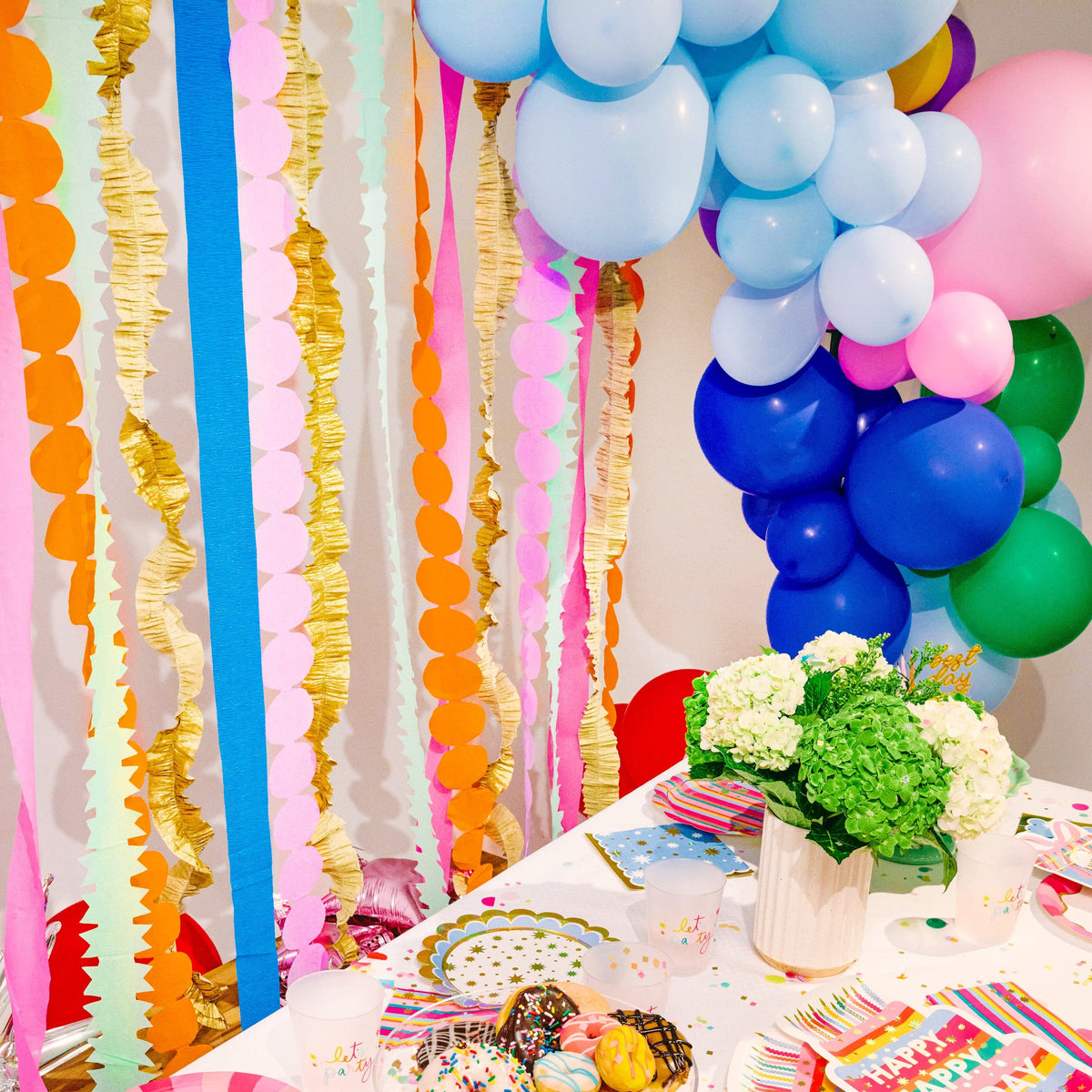 Multicolored Party Streamer Set