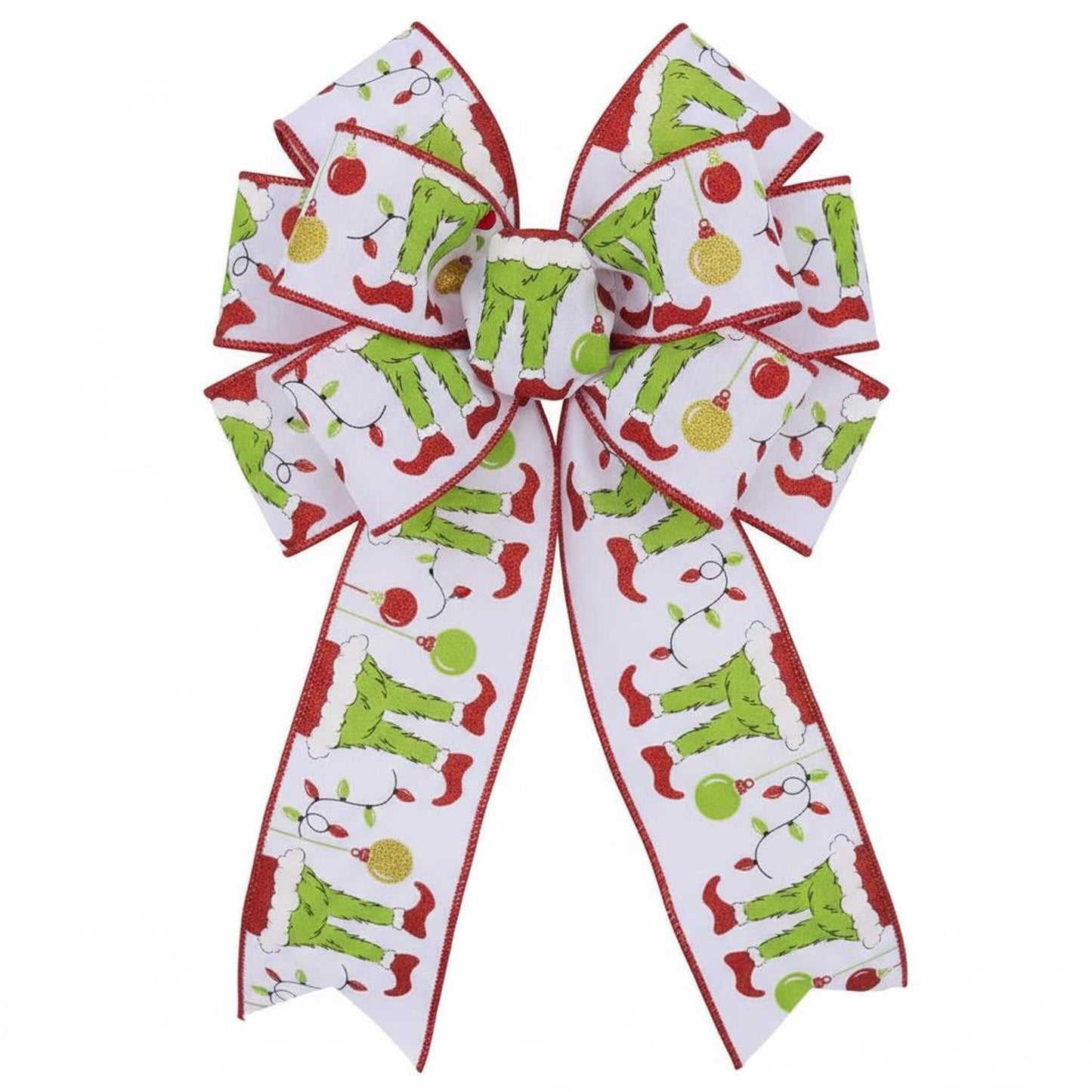 2.5" Furry Elf Legs Ribbon: White (10 Yards)