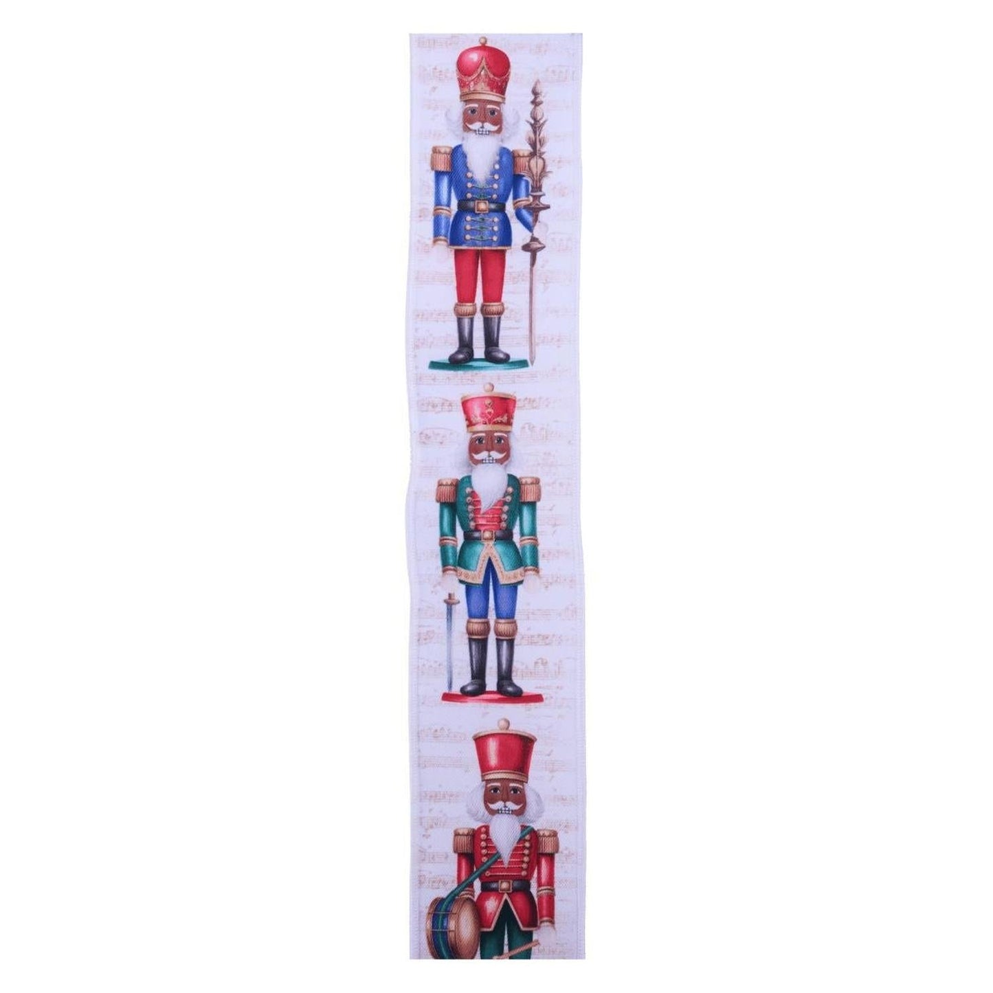 2.5" LS Nutcracker Ribbon: White (10 Yards)