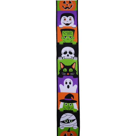 2.5" Peek A Boo Ribbon: White (10 Yards)