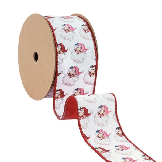 a roll of christmas ribbon