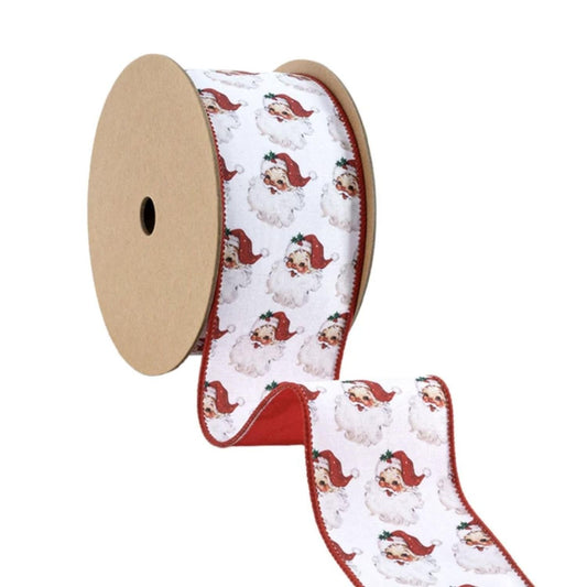 a roll of ribbon with santa claus on it