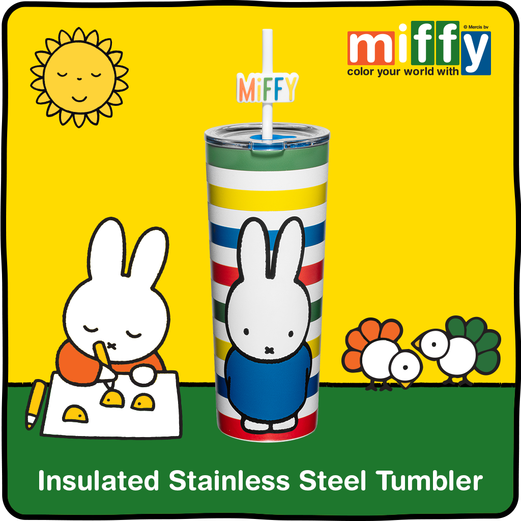 Miffy Stripes Tumbler - 24 oz