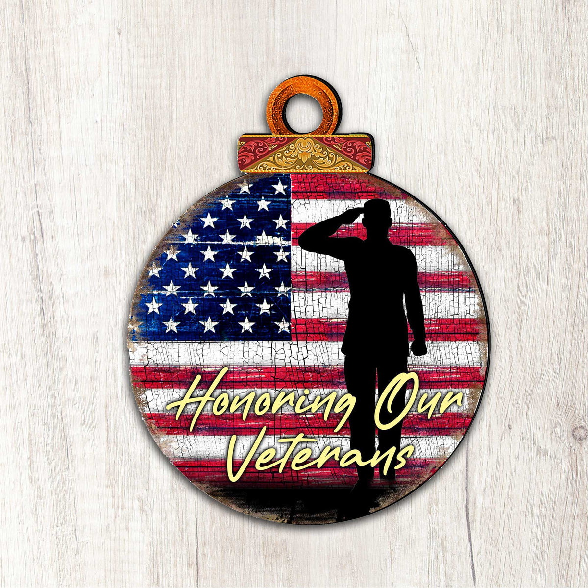 Honoring Our Veterans Holiday Wall Decor - Designocracy - 8187103M