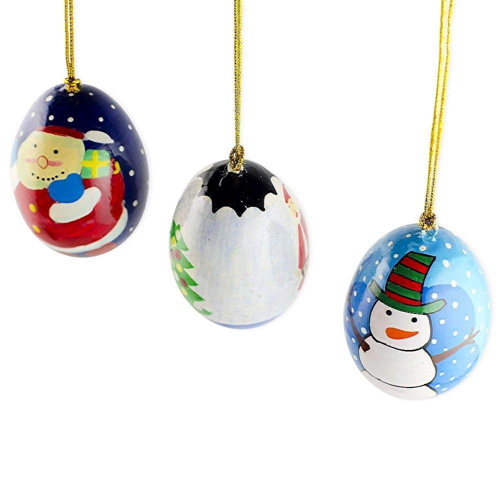 a group of painted eggs