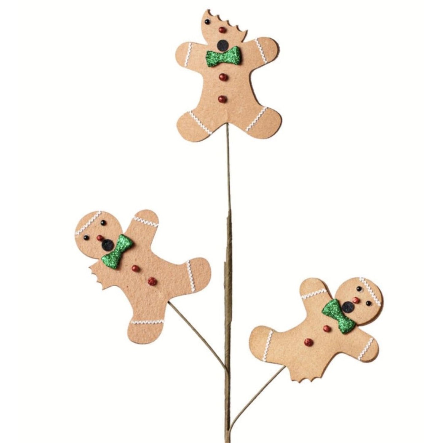 30" Bitten Gingerbread Men Pick
