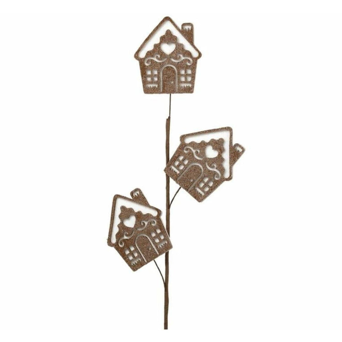 30" Gingerbread House Spray
