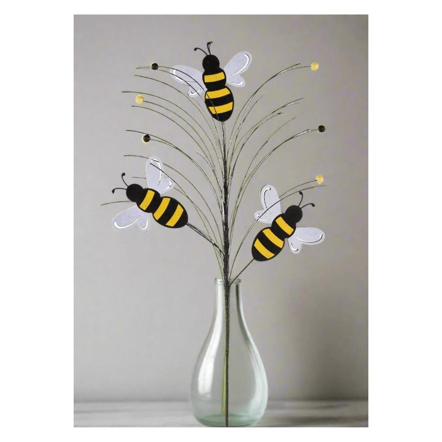 30" Glitter Bumblebee Spray