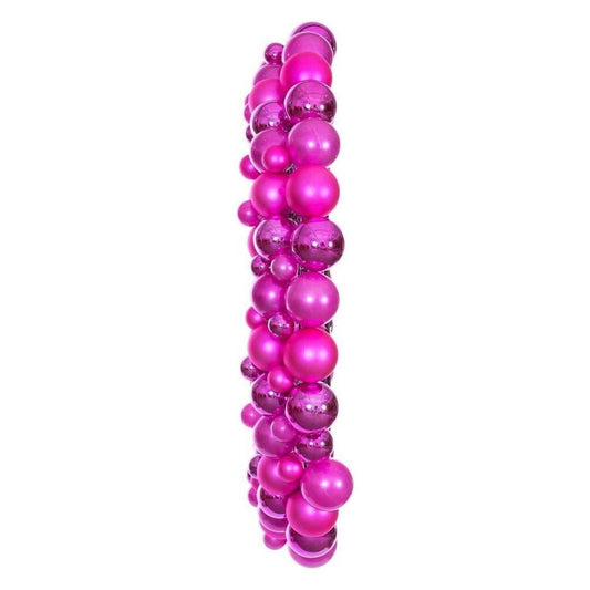 30" Hot Pink Ball Wreath