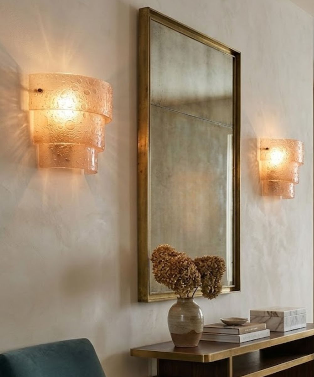 Cirrus 13"W 1-Light Bubble Bronze Finish with Bronze Bubble Glass Shade Wall Sconce Light Fixture