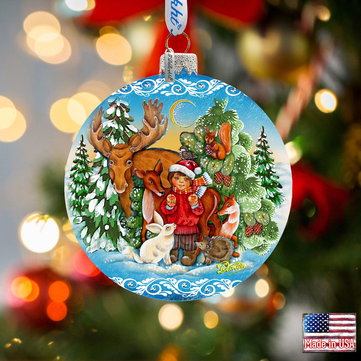 Winter Wonderland Glass Ornament by G. DeBrekht - Christmas Décor - 73372