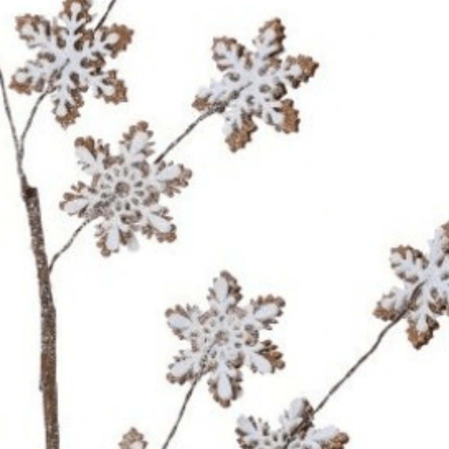 32" Gingerbread Snowflake Spray