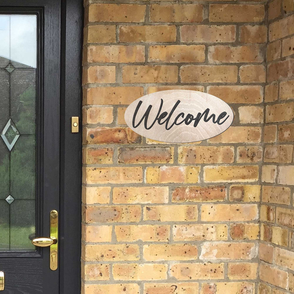 Welcome sign, Business sign, Made in the USA sign, Made from wood - 320342