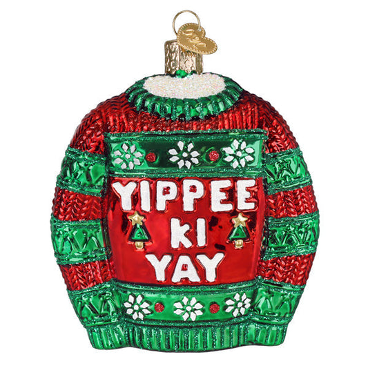 Yippee Ki Yay Sweater Ornament